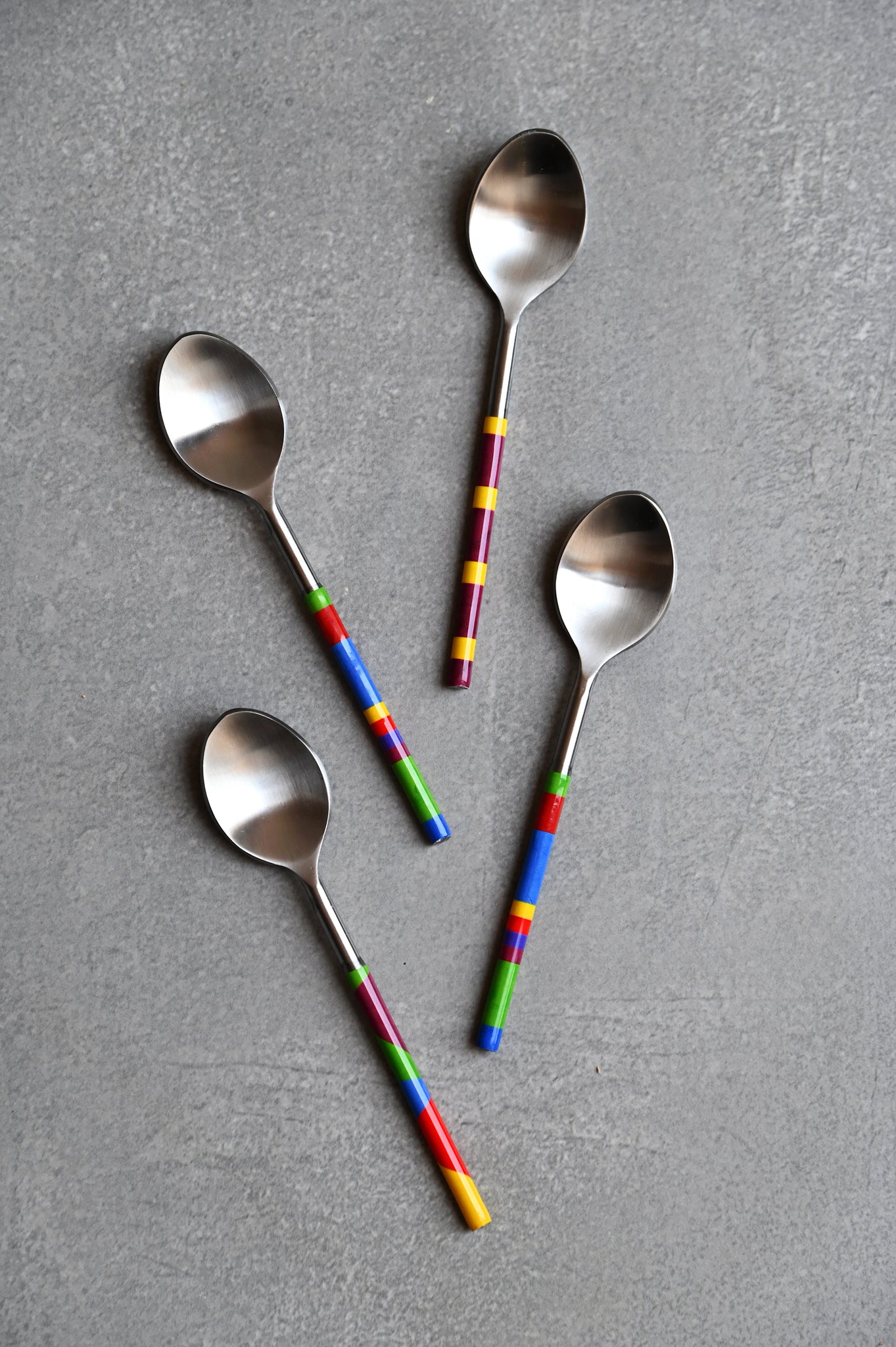 Striped Spoons - Set of 4