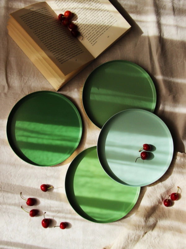 Set of 4 - Brass Plates