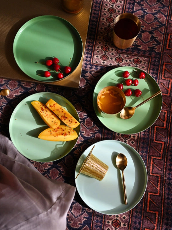 Set of 4 - Brass Plates