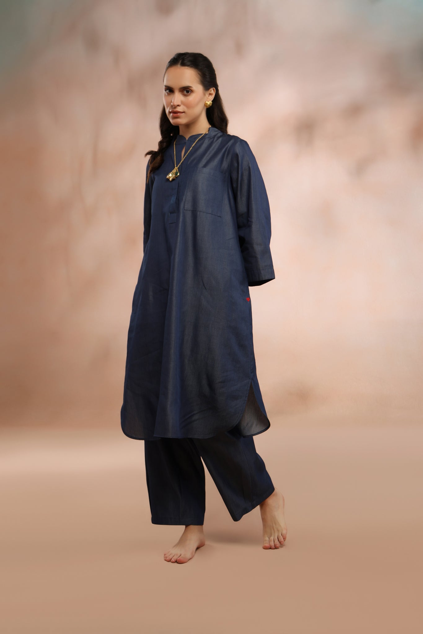 Saba Denim Kurta Set