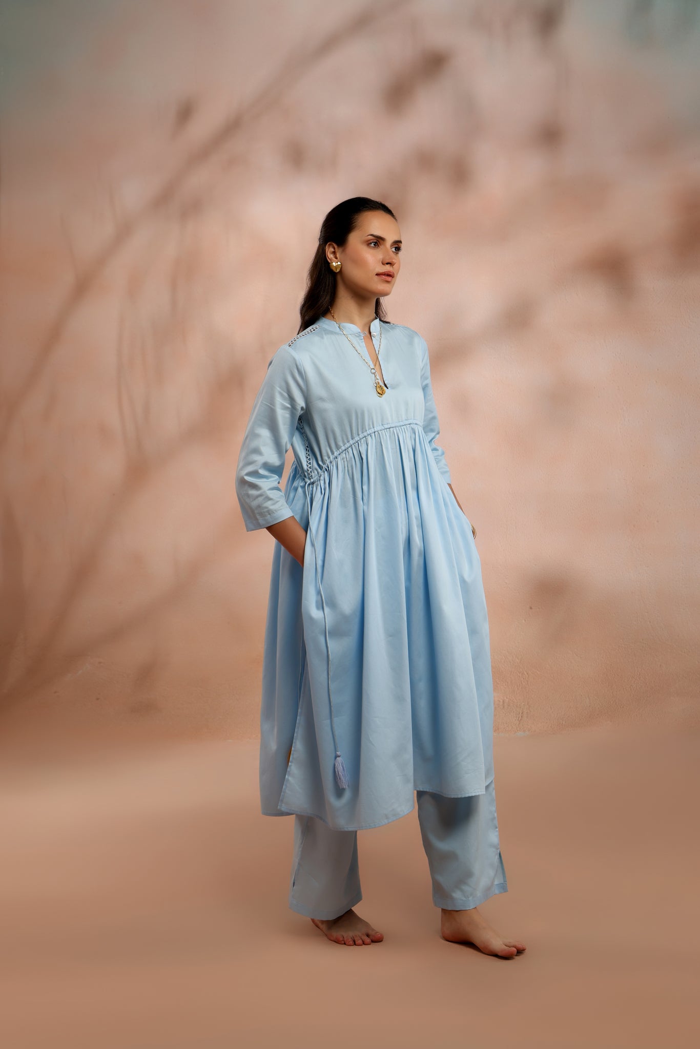 Saba Pleated Kurta Set